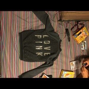 VS PINK rhinestone varsity jacket