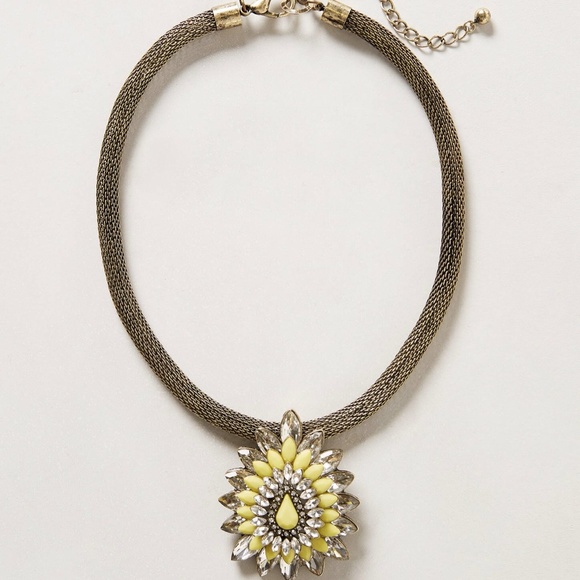 Anthropologie Jewelry - Anthropologie MAYURA NECKLACE - Yellow - NEW