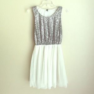 H&M Sequin and Tulle Dress