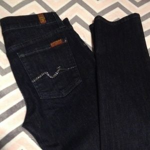 SOLD 7 for all mankind Roxanne dark blue jeans!