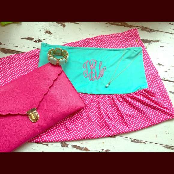 Mint Fuchsia strapless Dress NWT