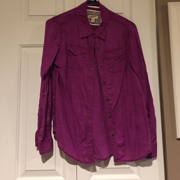 Purple button down