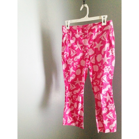 Lilly Pulitzer Pink Seashell Print Pants