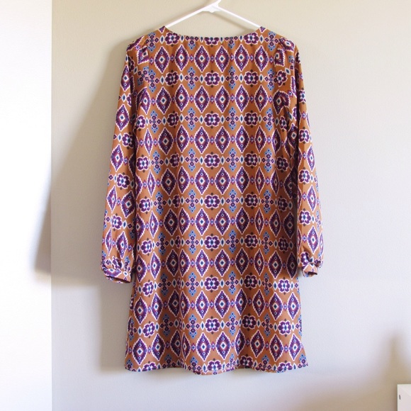 Honey Punch // Retro Patterned Shift Dress - Picture 3 of 4