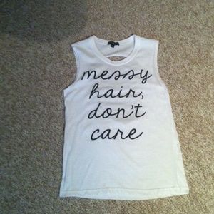 Messy hair, don't care Tee Shirt from fifth sun