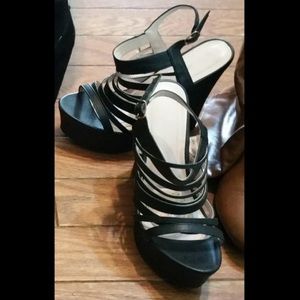 Black wedges 6.5