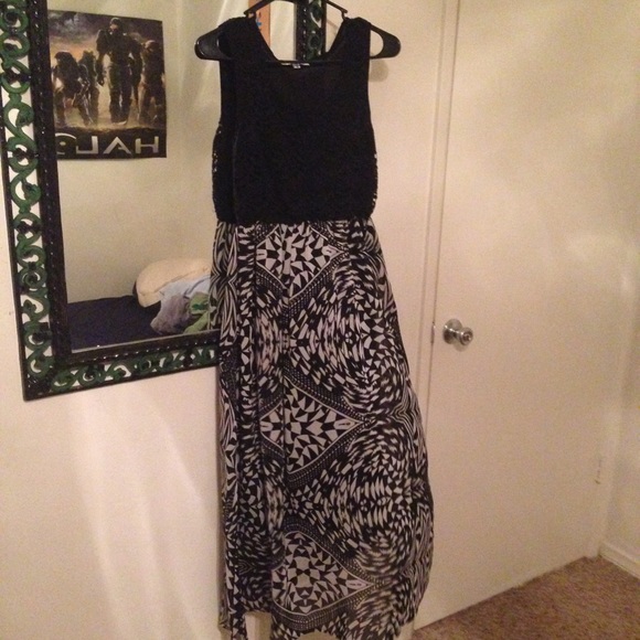 Black maxi dress