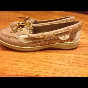 Gold sequin Sperry Topsiders!