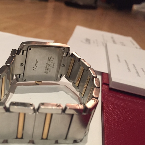 18K GOLD & STEEL TANK FRANÇAISE WATCH
MEDIUM MODEL - Picture 3 of 4