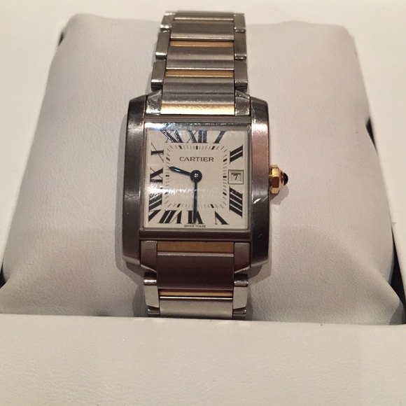 18K GOLD & STEEL TANK FRANÇAISE WATCH
MEDIUM MODEL - Picture 4 of 4