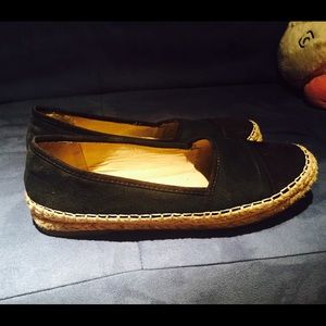 Black Canvas Espadrilles