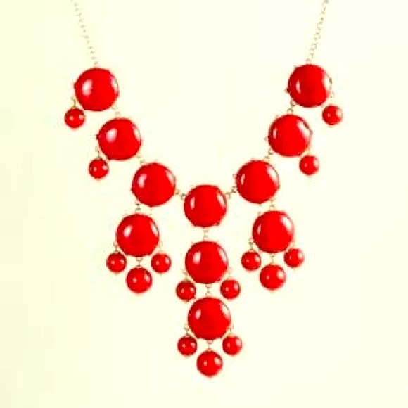 J Crew imitation bubble statement necklace