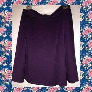 Charlotte Russe purple high waisted flowy skirt!
