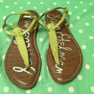 Lime green Sam Edelman sandals! Size 6.5