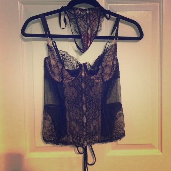 Victoria secret designer collection corset&thong