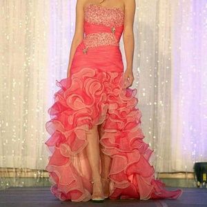 Hot pink pageant dress