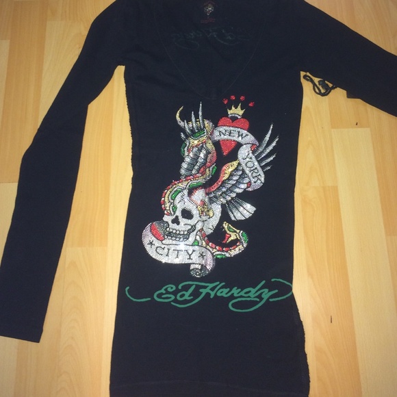 Ed Hardy v-neck sweater