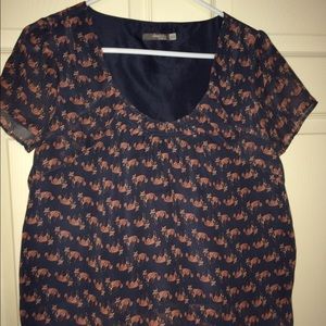 Charlotte Russe Fox blouse
