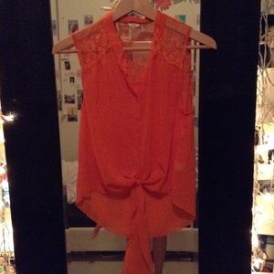 Orange tank top