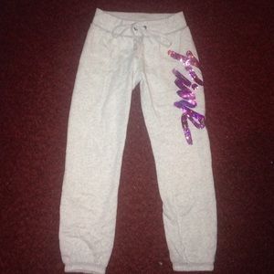 pink roll up sweats