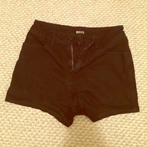 BDG Black High Waisted Shorts