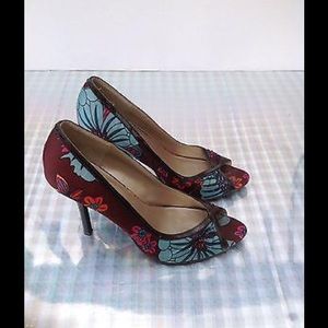*SOLD* Charlotte Russe Heels Floral Shoe 9