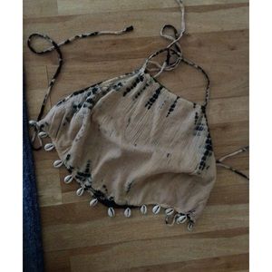 Tye die Urban halter crop 🐚