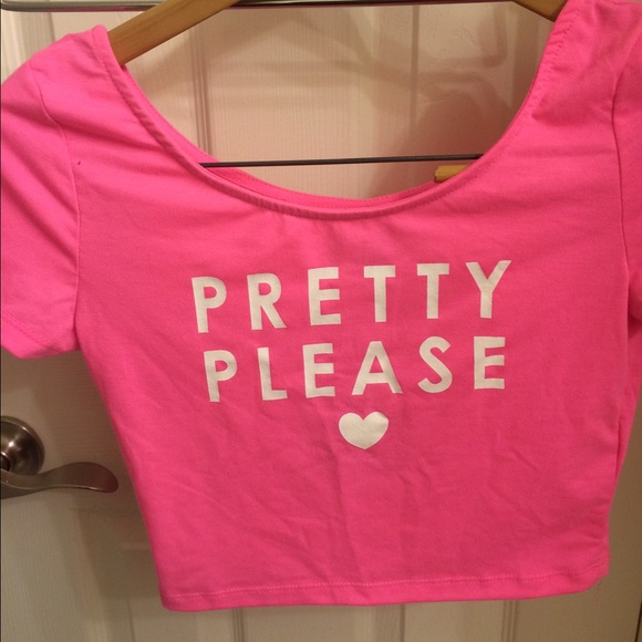 Pink crop top