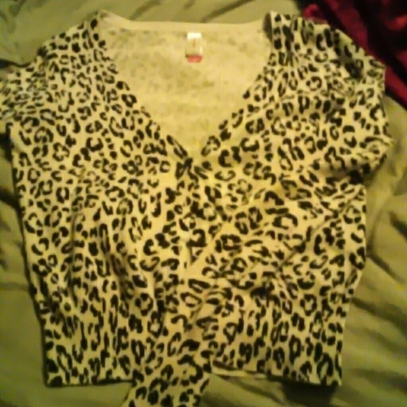 Cute cheetah print cardigan