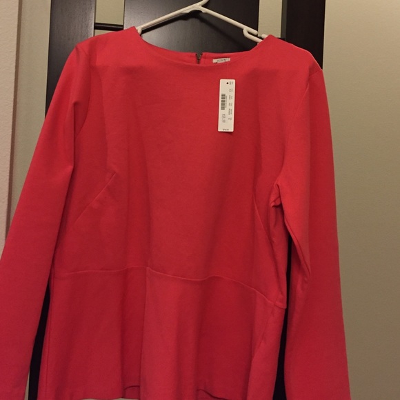 J. Crew Tops - J Crew Ponte Peplum Top