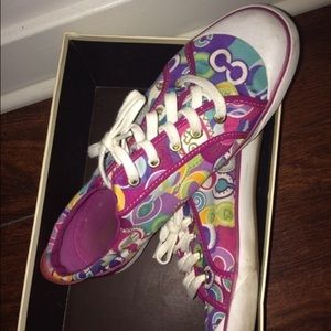 Coach poppy sneakers multicolor