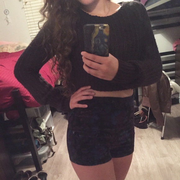 Kimchi blue shaker cropped sweater