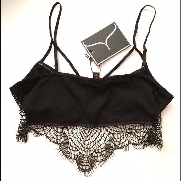 ✨HP 2/17✨ BLACK LACE CAGED BRALETTE - Picture 2 of 4