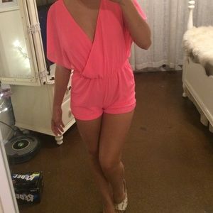 Hot pink romper
