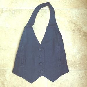 Halter Denim Vest