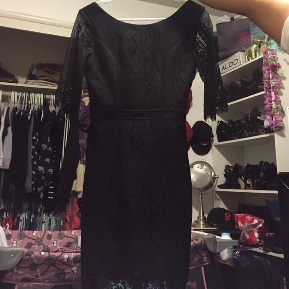 Black lace dress