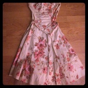 Floral cocktail dress.