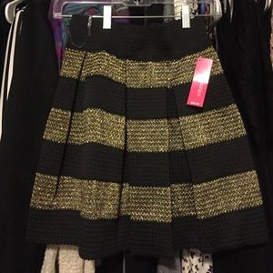 Black and gold skirt