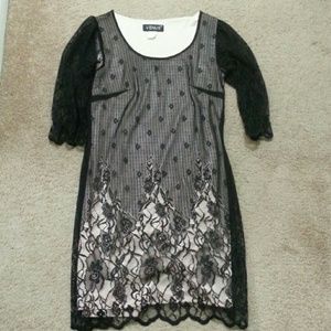 Black lace dress