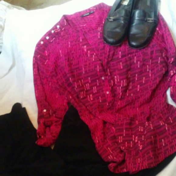 Fuscia blouse