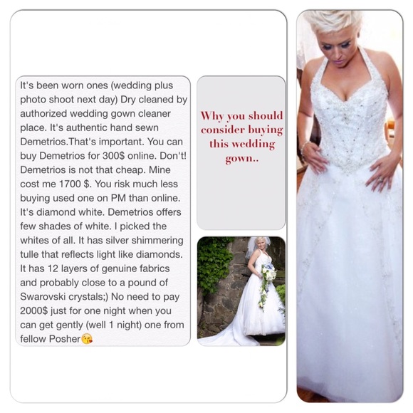 WEDDING DRESS.LISTING #1 DEMETRIOS986 - Picture 3 of 4