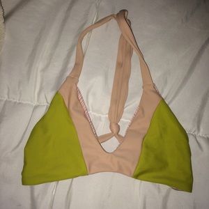 NWOT ACACIA swimwear lilikikoi biarritz top Small