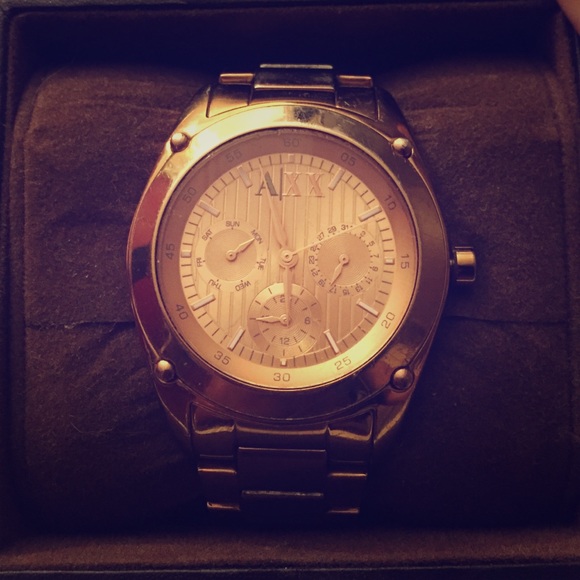 Rose gold Armani Exchange Watch