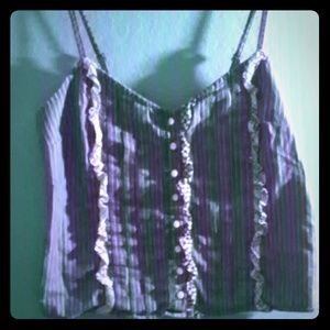 Crop top that is striped