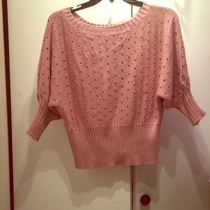 Blush Crop Sweater