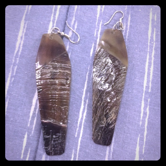 Hand made shell earrings