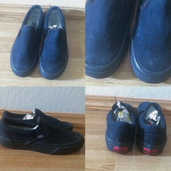 all black vans slip on all black vans slip on