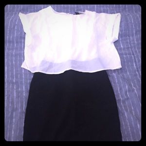 Black and white dress