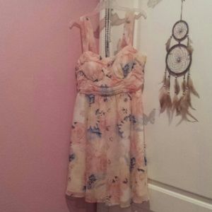 Candie's Chiffon Floral Retro Dress