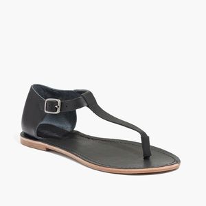 Madewell Sightseer T-Strap Thong Sandal